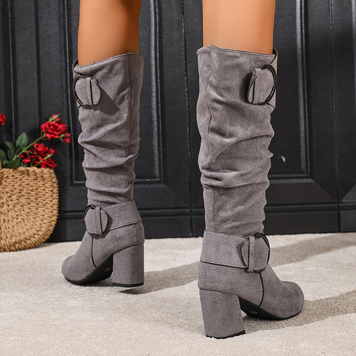 Kniehohe Stiefel Damen | Blockabsatz & Bequem 11
