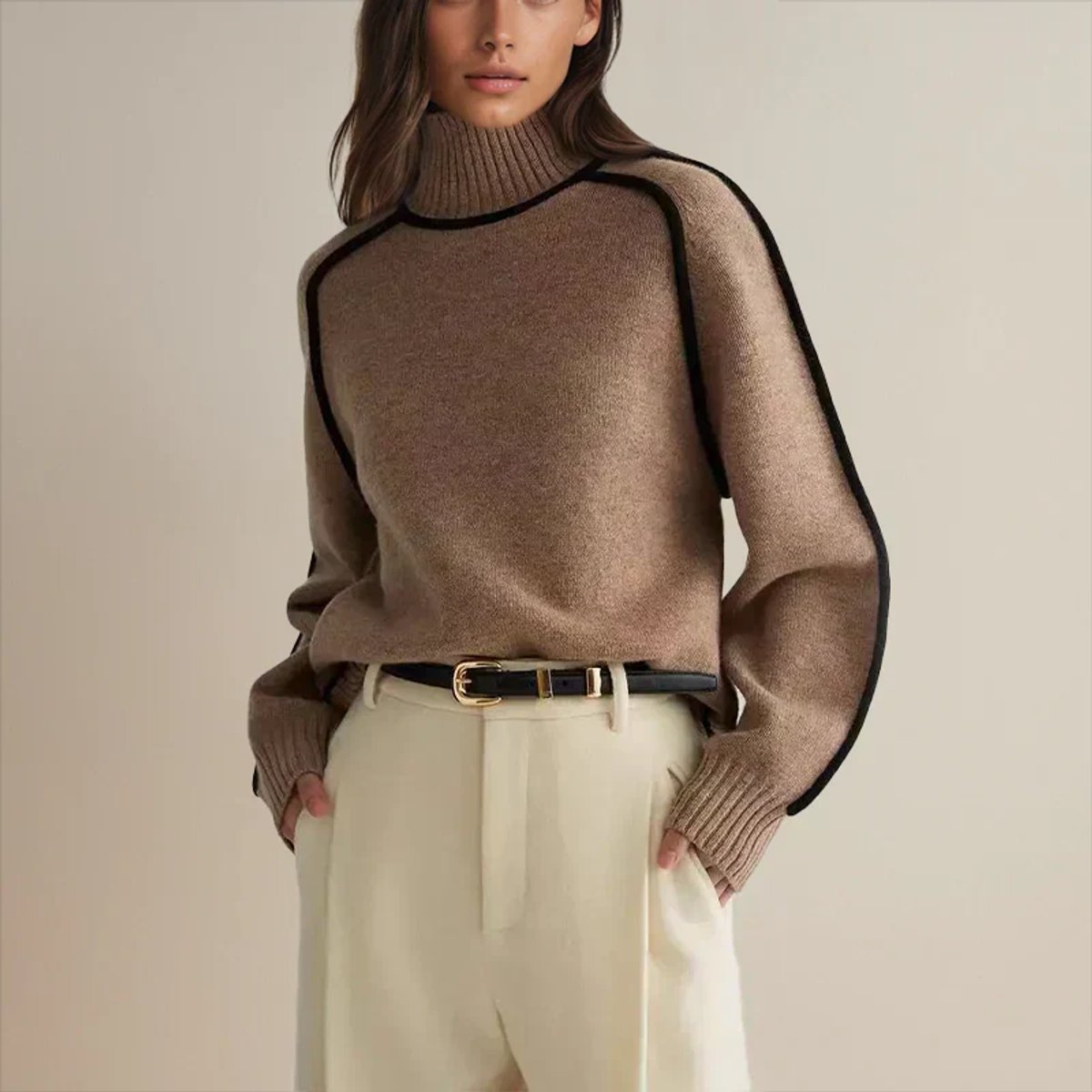 Rollkragenpullover Damen | Oversized & Bequem