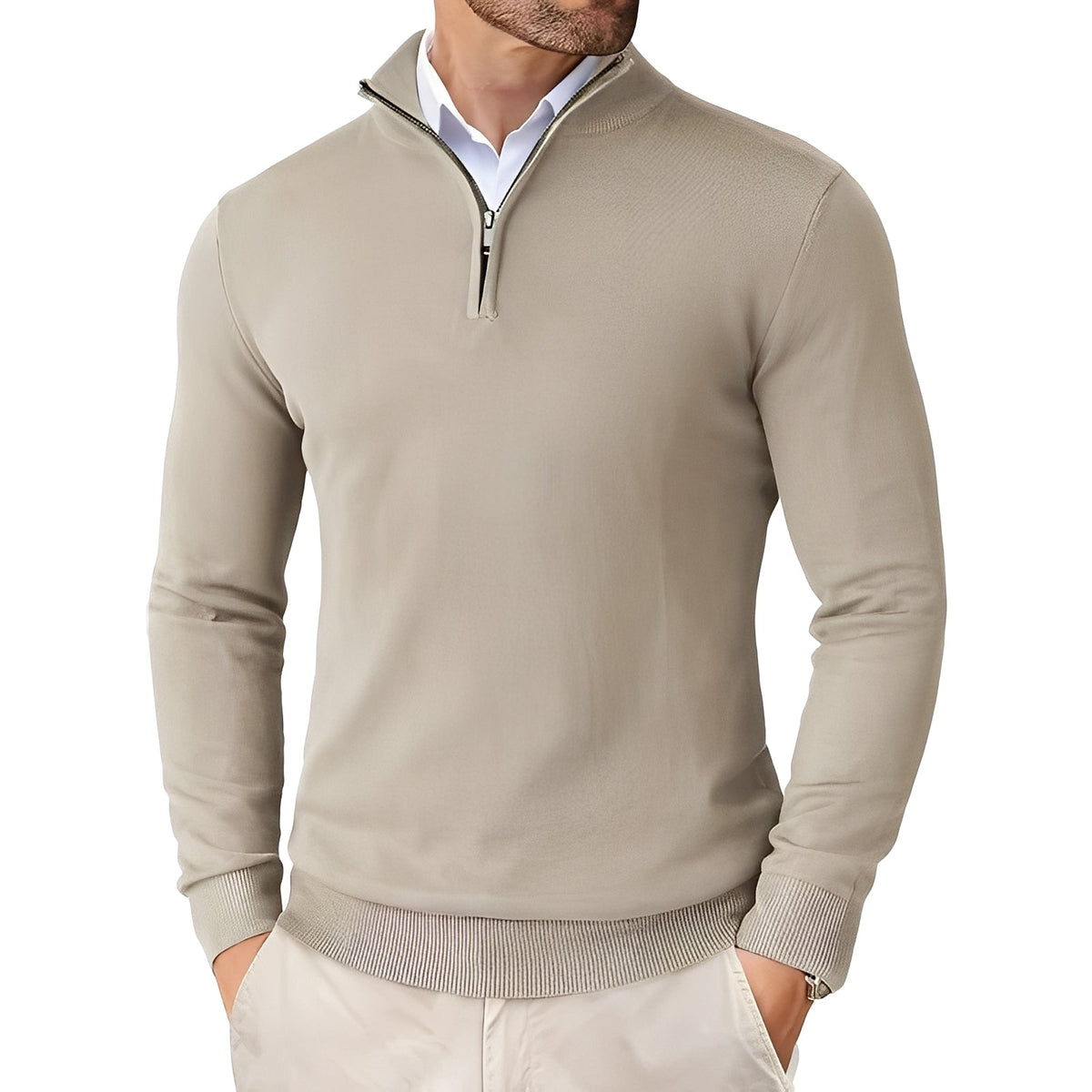 Strickpullover Herren | Mit Zipper 1