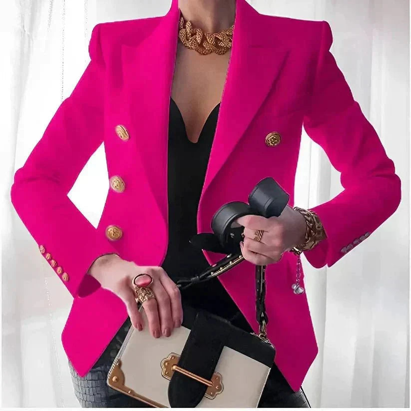 Blazer Damen | Zweireihig mit Goldknöpfen