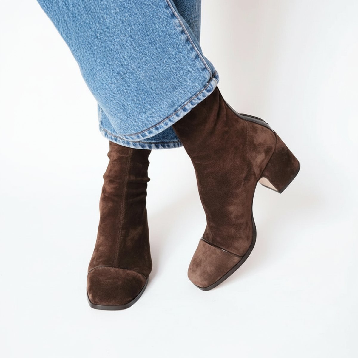Stiefeletten Damen | Eckige Spitze & Blockabsatz 1