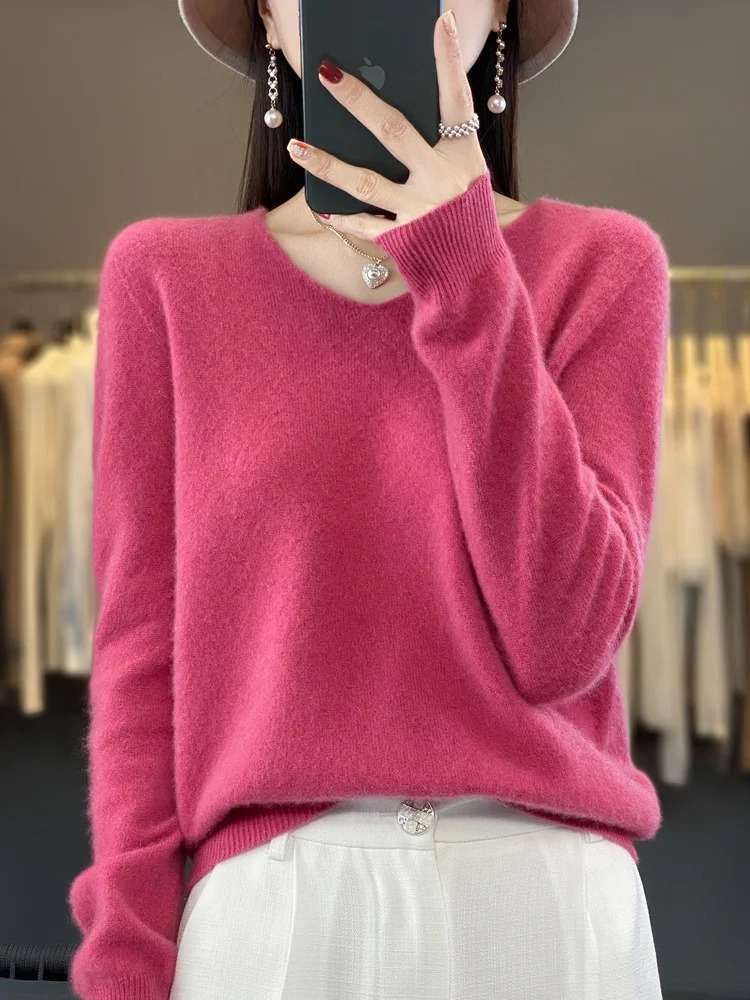 Pullover Damen | V-Ausschnitt & Weicher Tragekomfort