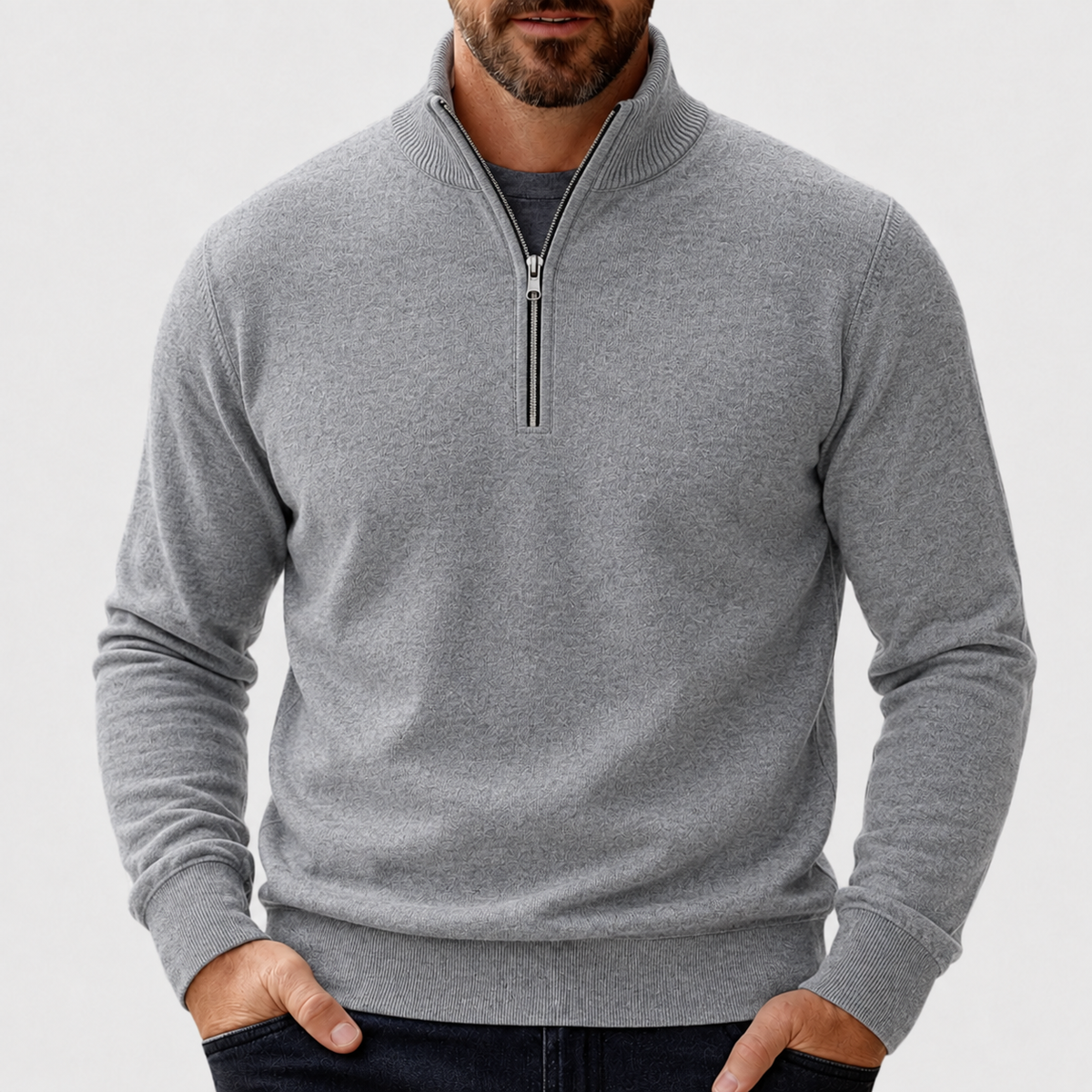 Reißverschluss Pullover Herren | Bequeme Bewegungsfreiheit 4