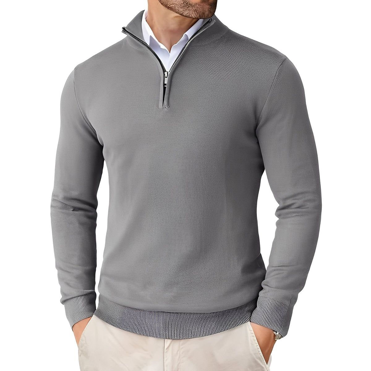 Strickpullover Herren | Mit Zipper 7
