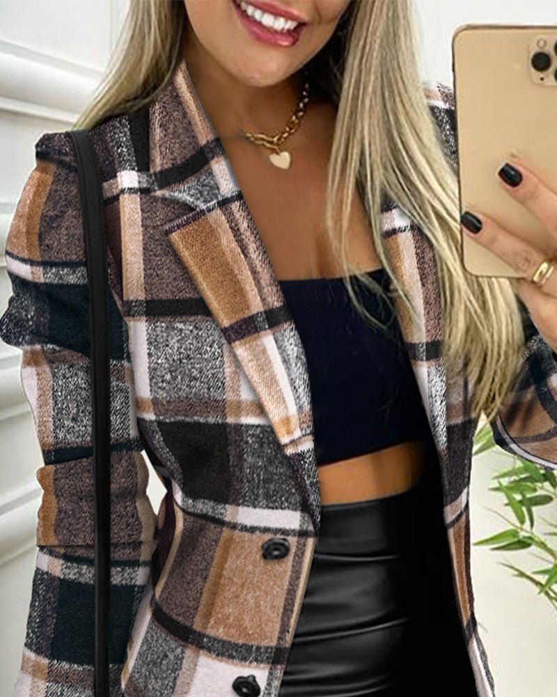 Blazer Damen | Karomuster & Schmeichelhafte Passform 3