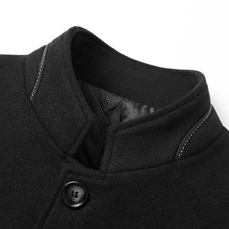 Trenchcoat Herren | Taillierter Schnitt & Stehkragen