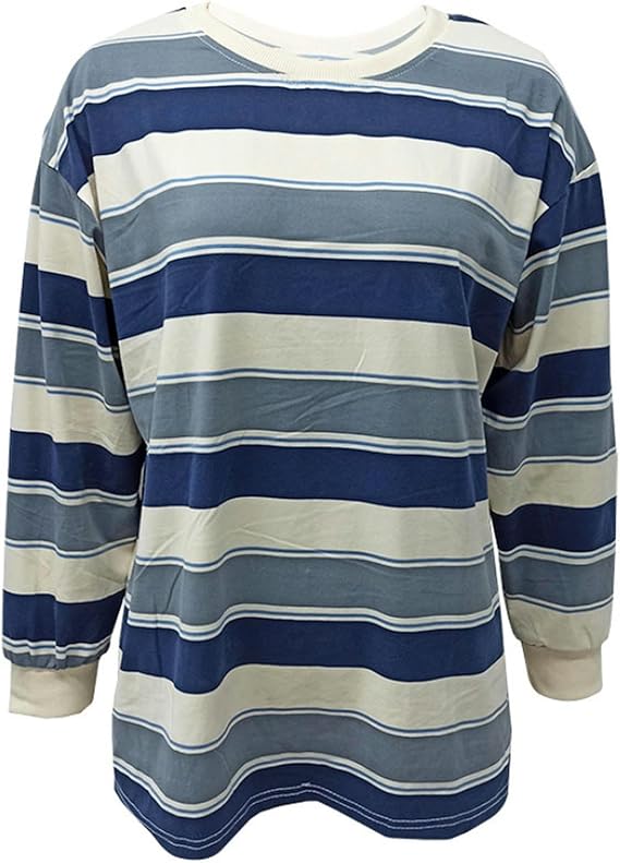 Alessia - Langärmeliger gestreifter Pullover im Vintage Stil