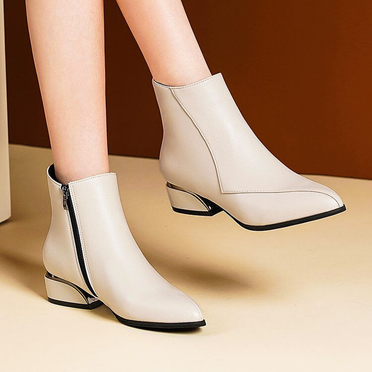 Alice | Schicke Eleganz und bequeme Stiefeletten mit niedrigem Absatz 2