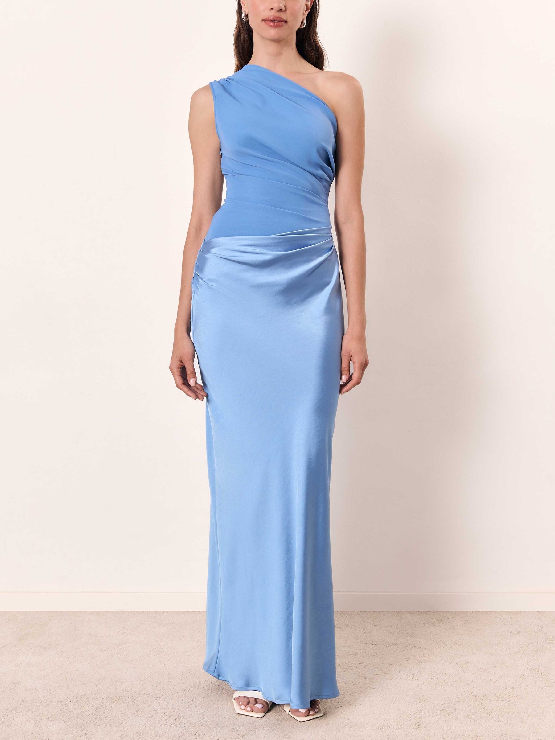 Anita™ | Schickes Ein-Schulter-Falten-Maxi-Kleid für Partys 8
