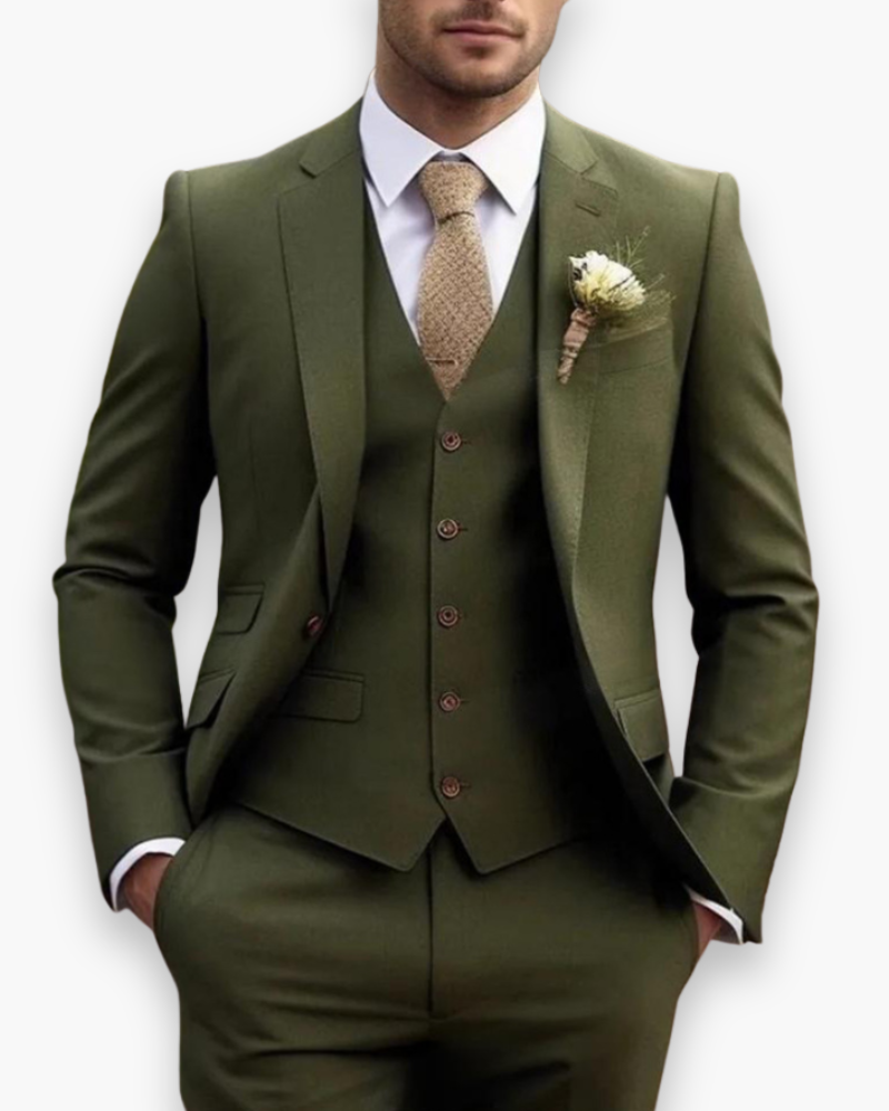 Anzug Herren mit Weste | 3-teiliges Set & Schlanke Silhouette