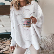 Jesienny sweter o luźnym splocie