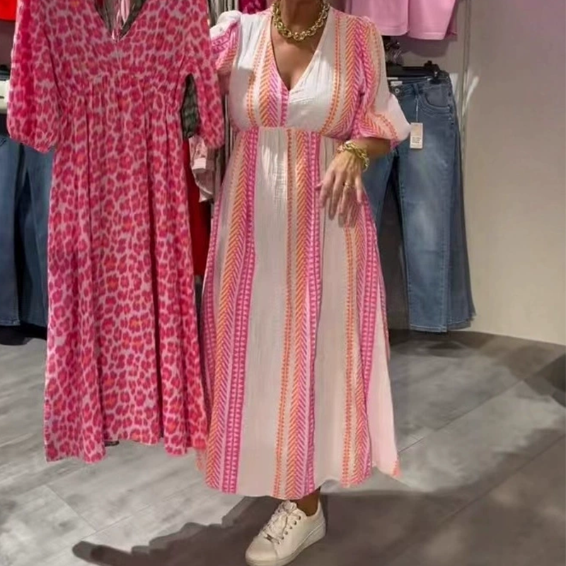 Avenia™ Kleid mit V-Ausschnitt und Print 2