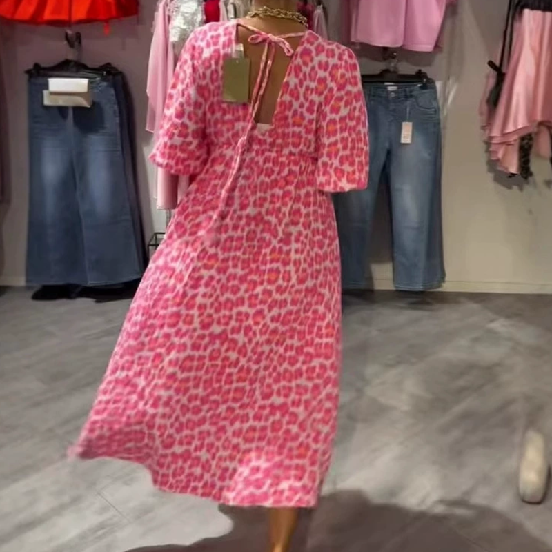 Avenia™ Kleid mit V-Ausschnitt und Print 4