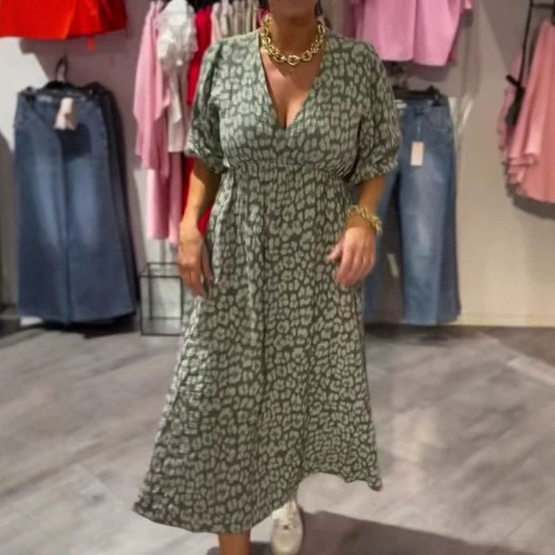 Avenia™ Kleid mit V-Ausschnitt und Print 6