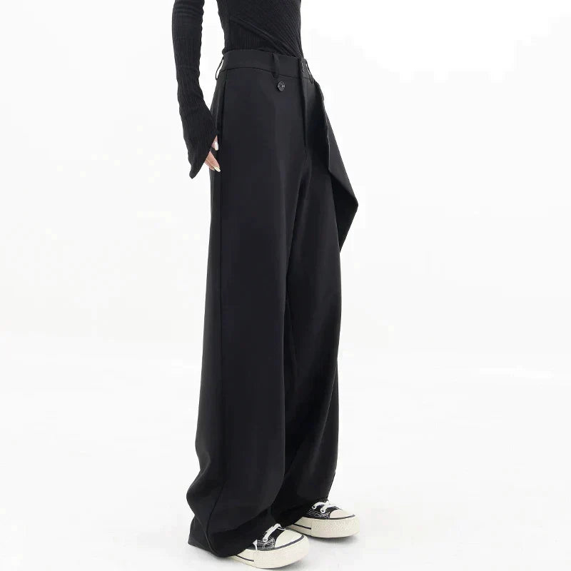 Baggy-Hose Damen | Asymmetrisch & Hoher Bund