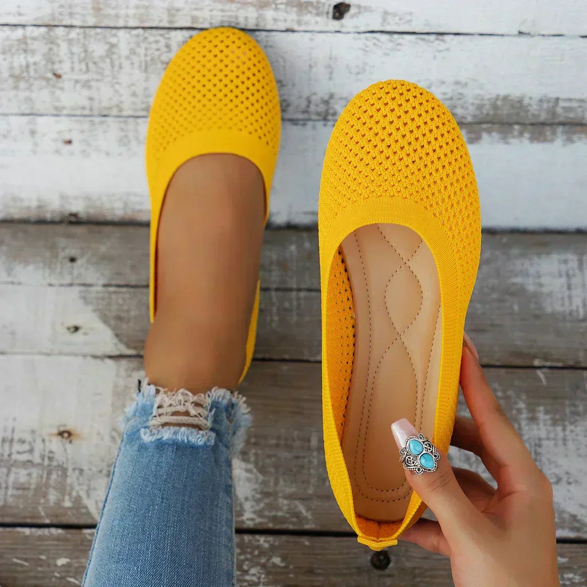 Ballerina Sandalen Damen | Atmungsaktiv & Bequem