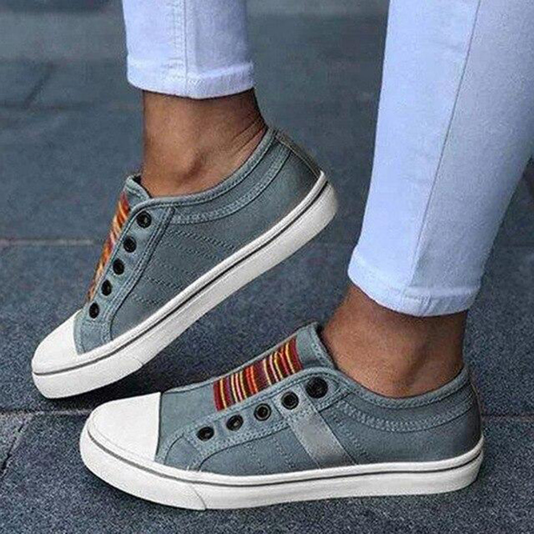 Barbara | Damen Slip-On Sneakers mit Niedrigem Schaft 3
