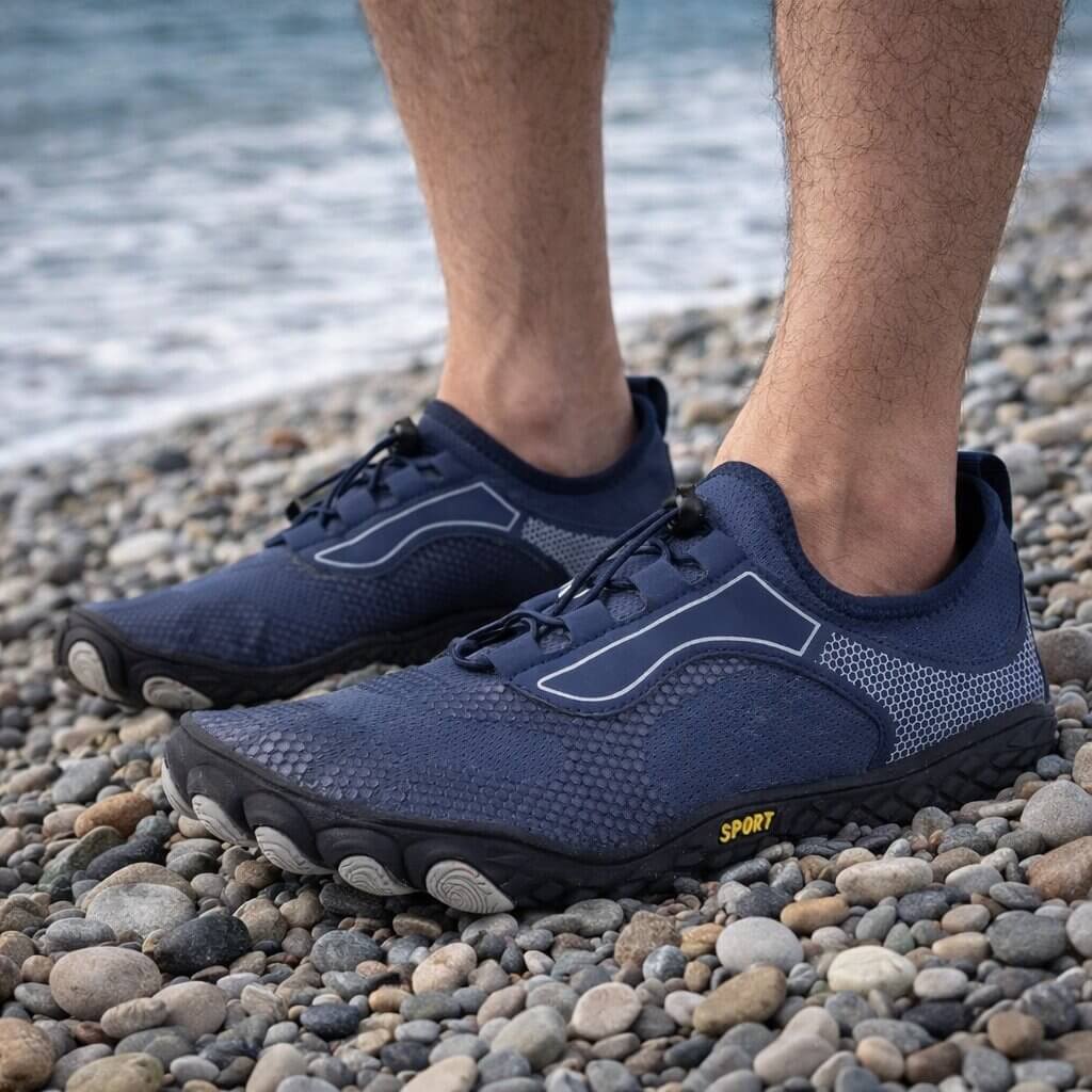 Barfußschuhe Wasserfest Herren | Schnellverschluss & Flexibler Grip
