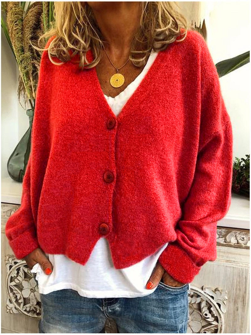 Bequeme Strickjacke