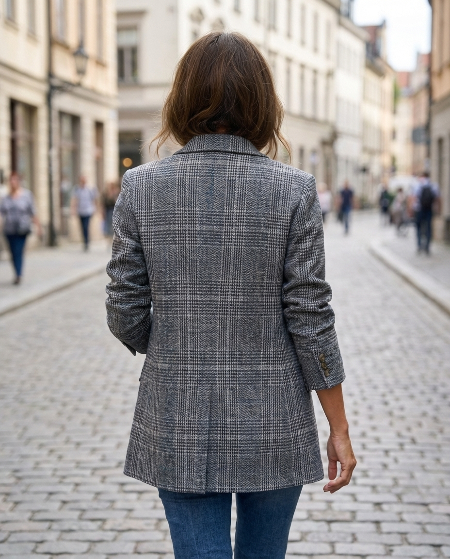 Blazer Damen | Karomuster & Taillierte Passform