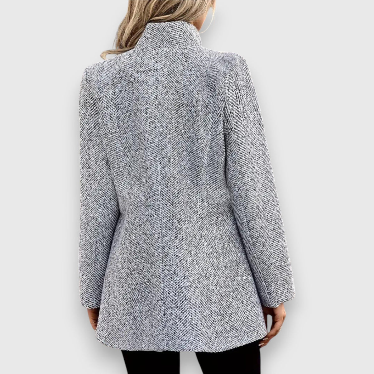 Blazer Damen Longline | Stehkragen & Offene Front