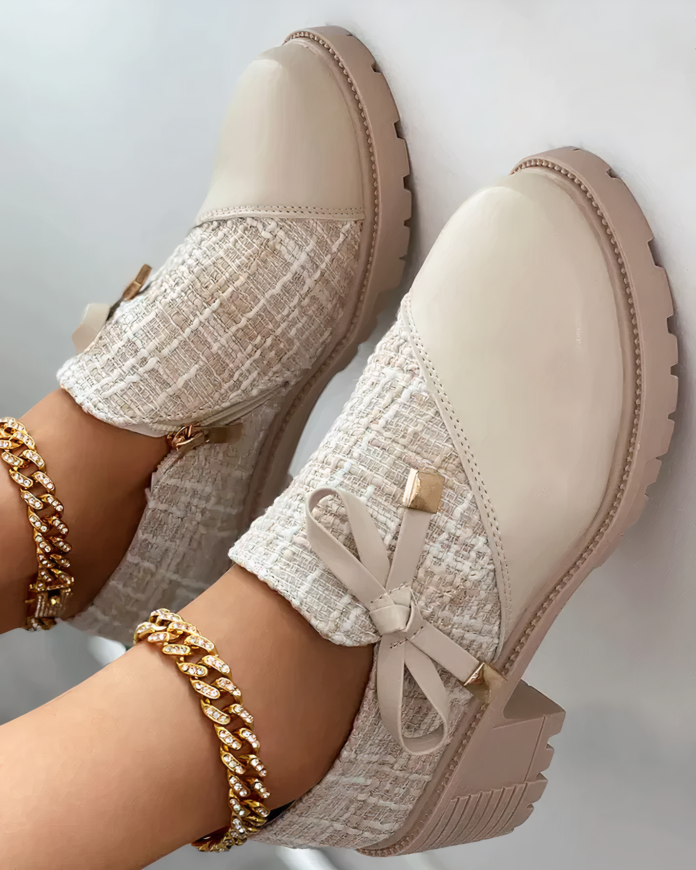 Blockabsatz Schuhe Damen | Elegantes Schleifendetail & Glamour