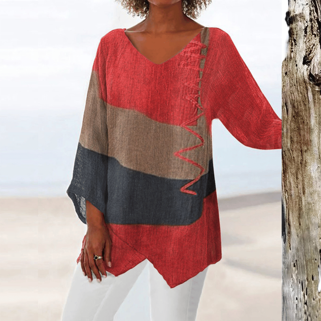 Blusa | Geometrisches Design & Leichtes Tragegefühl