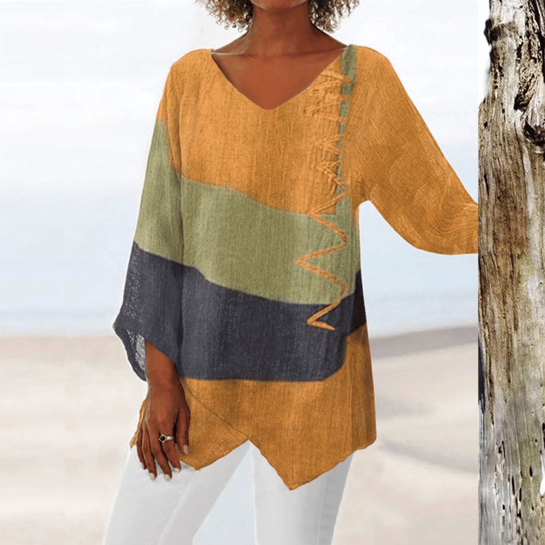 Blusa | Geometrisches Design & Leichtes Tragegefühl