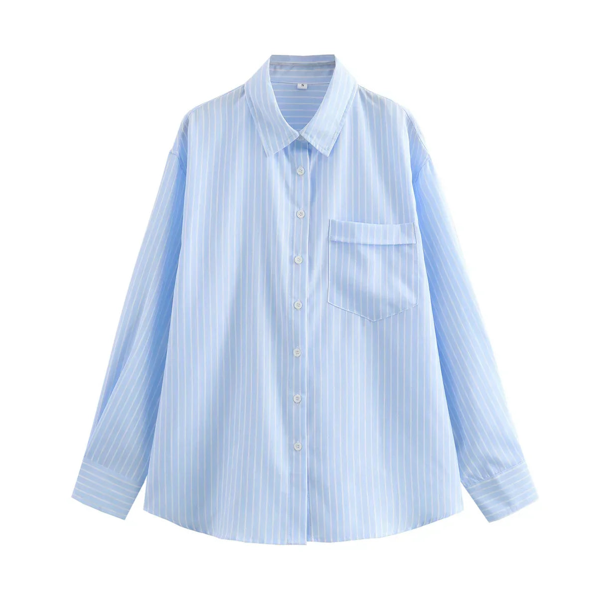 Bluse Damen | Gestreift & Lässig Oversize Langarm