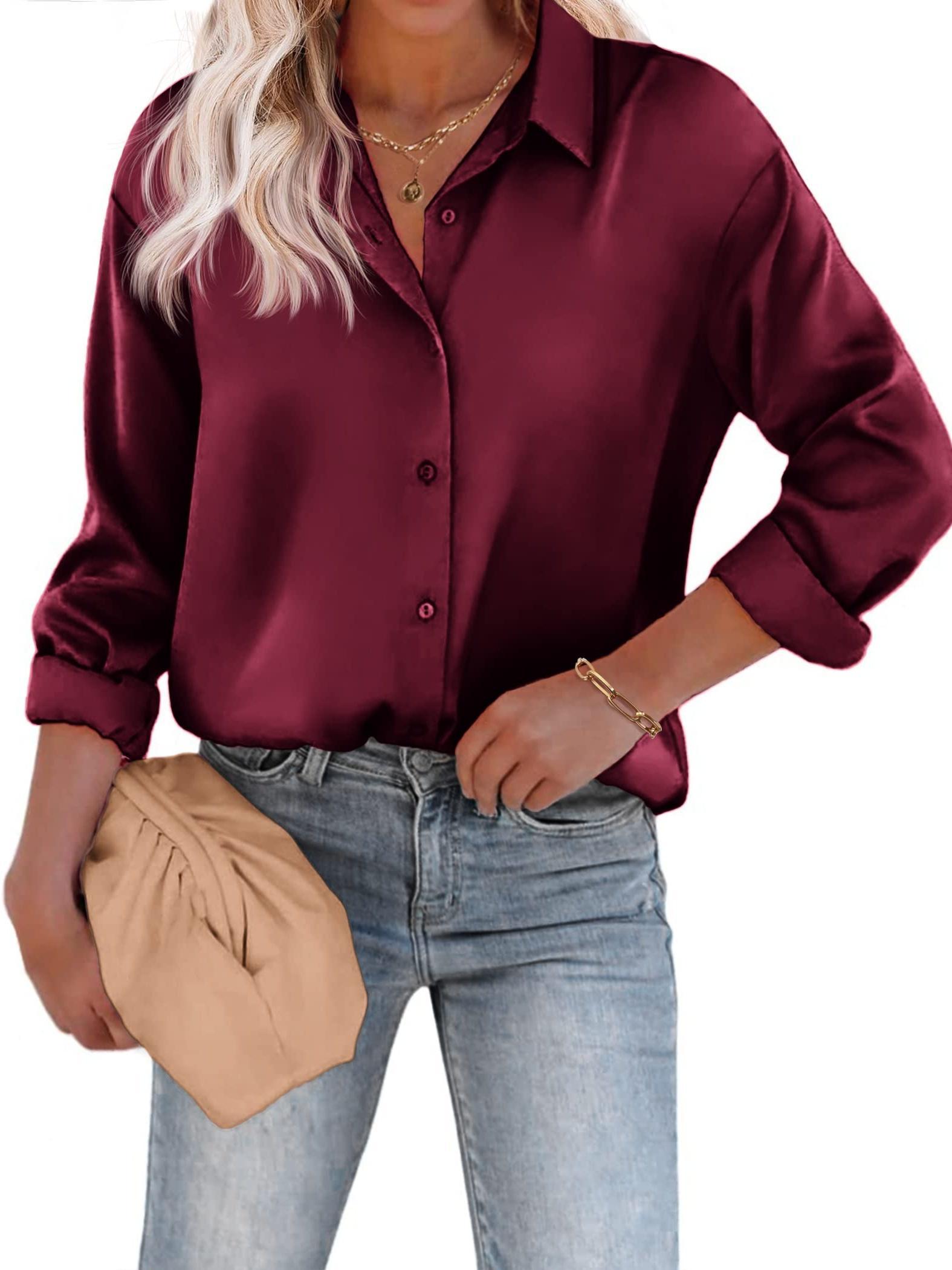 Bluse Damen | Satin & Elegant