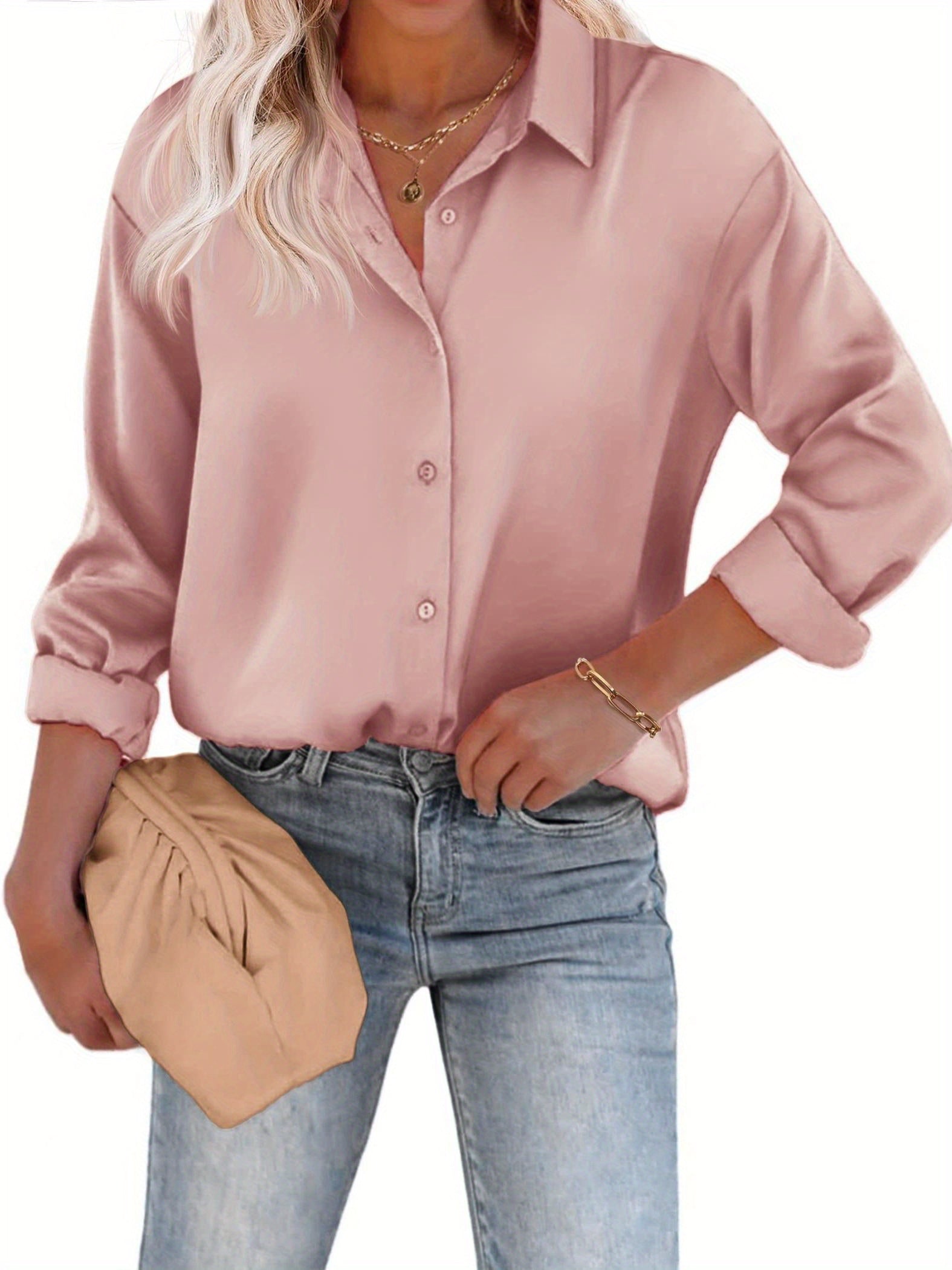 Bluse Damen | Satin-Look & Zeitlos Elegant