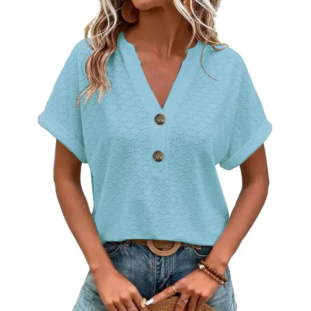 Bluse Damen | V-Ausschnitt & Lässig