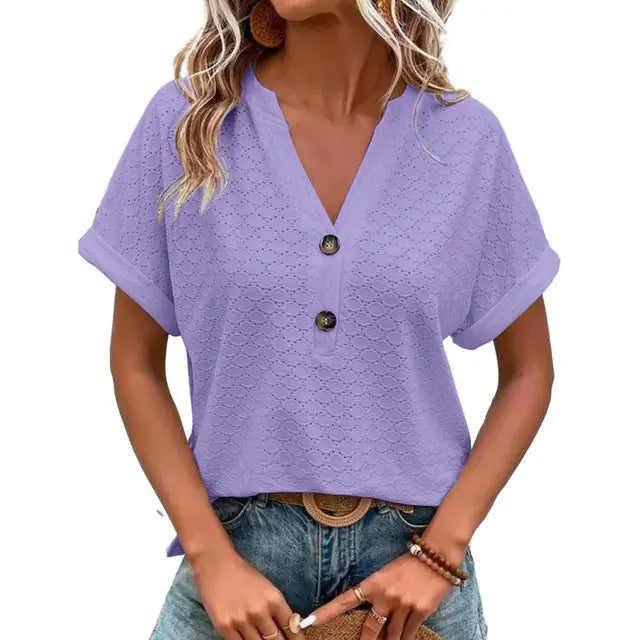 Bluse Damen | V-Ausschnitt & Lässig