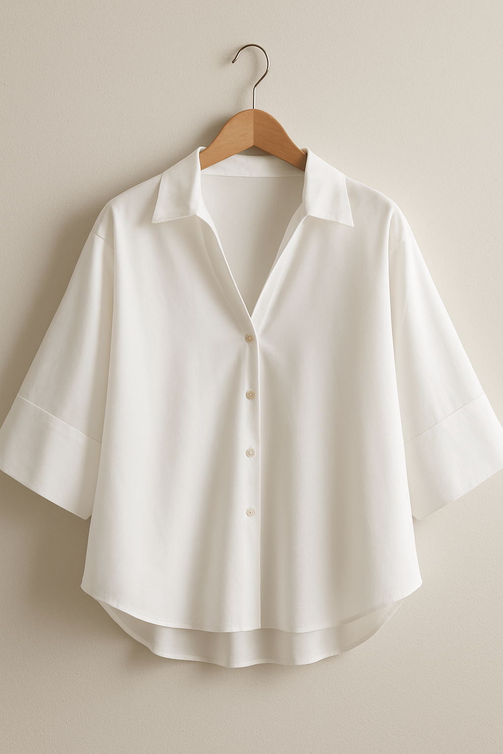 Jolie Oversize Bluse gestreift mit Knöpfen 3