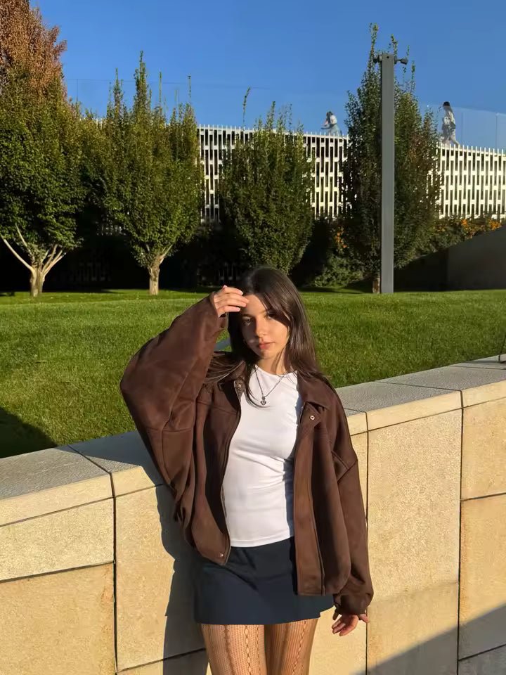 Bomberjacke Damen | Oversized & Reißverschluss