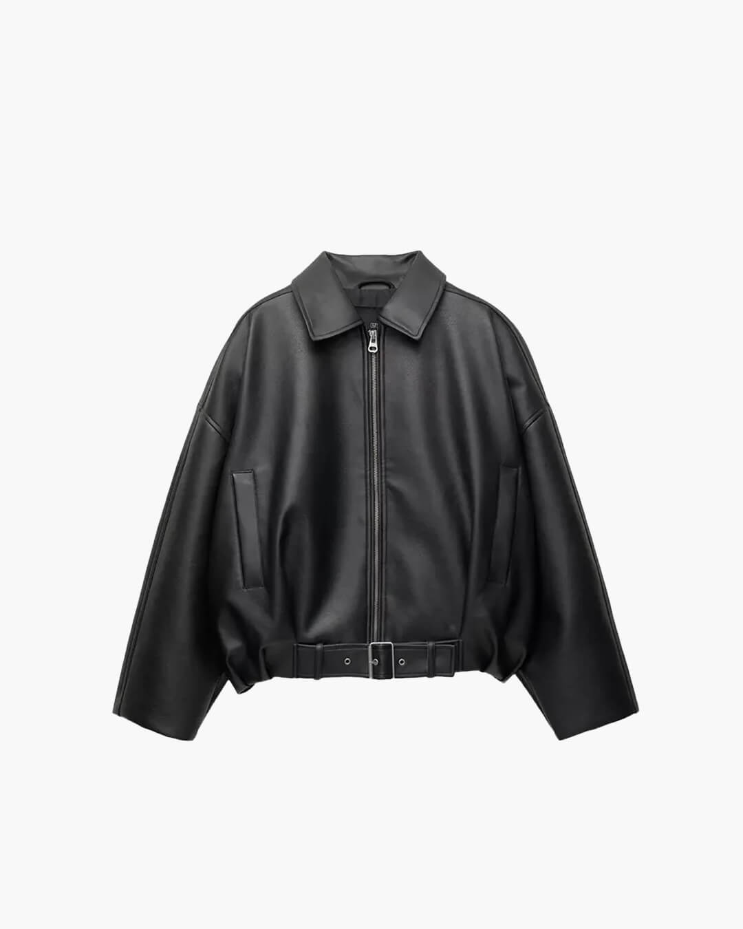 Bomberjacke Damen | Oversized mit Gürtel