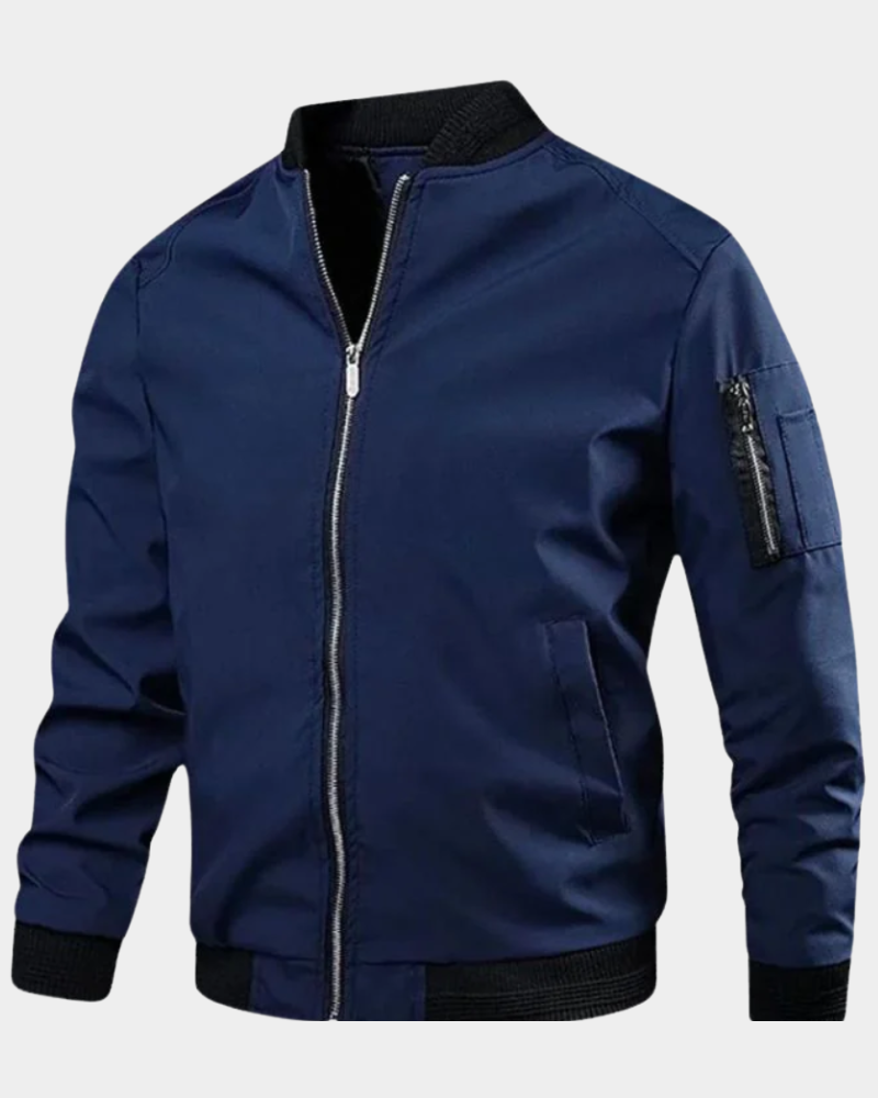 Bomberjacke Herren | Sportlicher Zip & Praktische Ärmeltasche