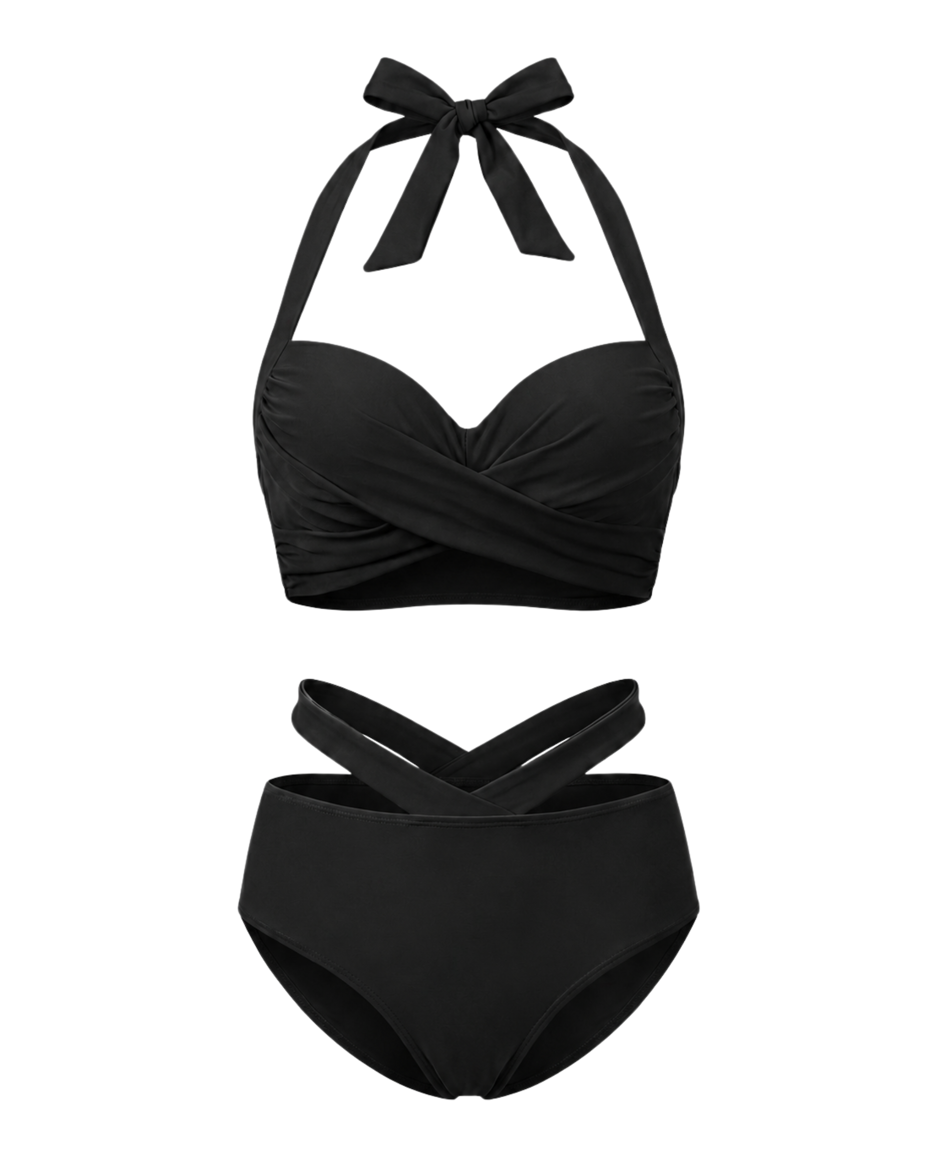 Bow Wrap Halter Bikini 0