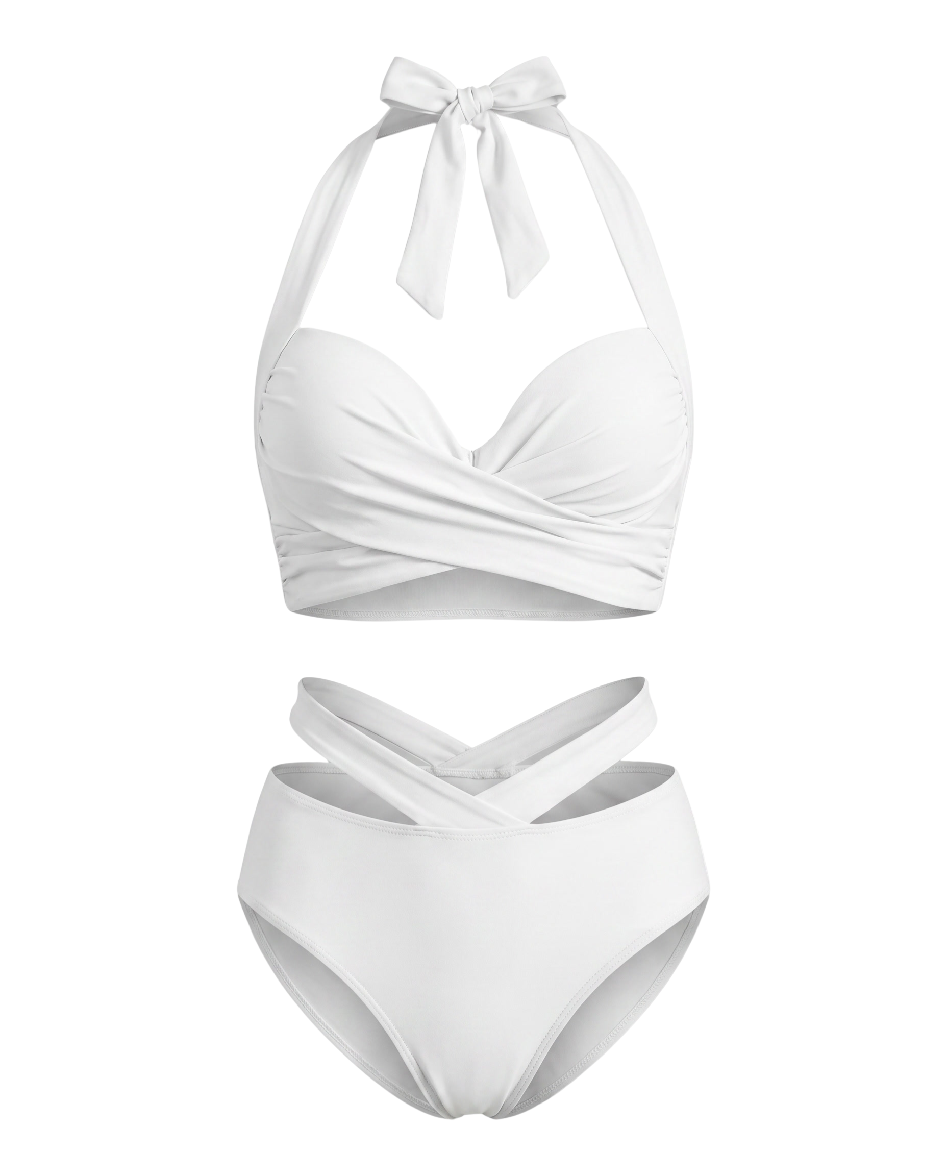 Bow Wrap Halter Bikini 9