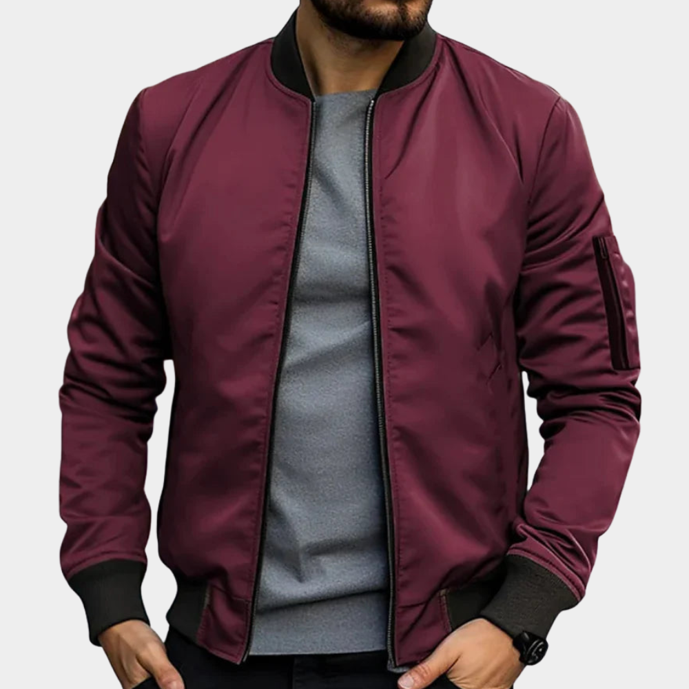 Bryn | Klassische Bomberjacke mit Reißverschluss 3