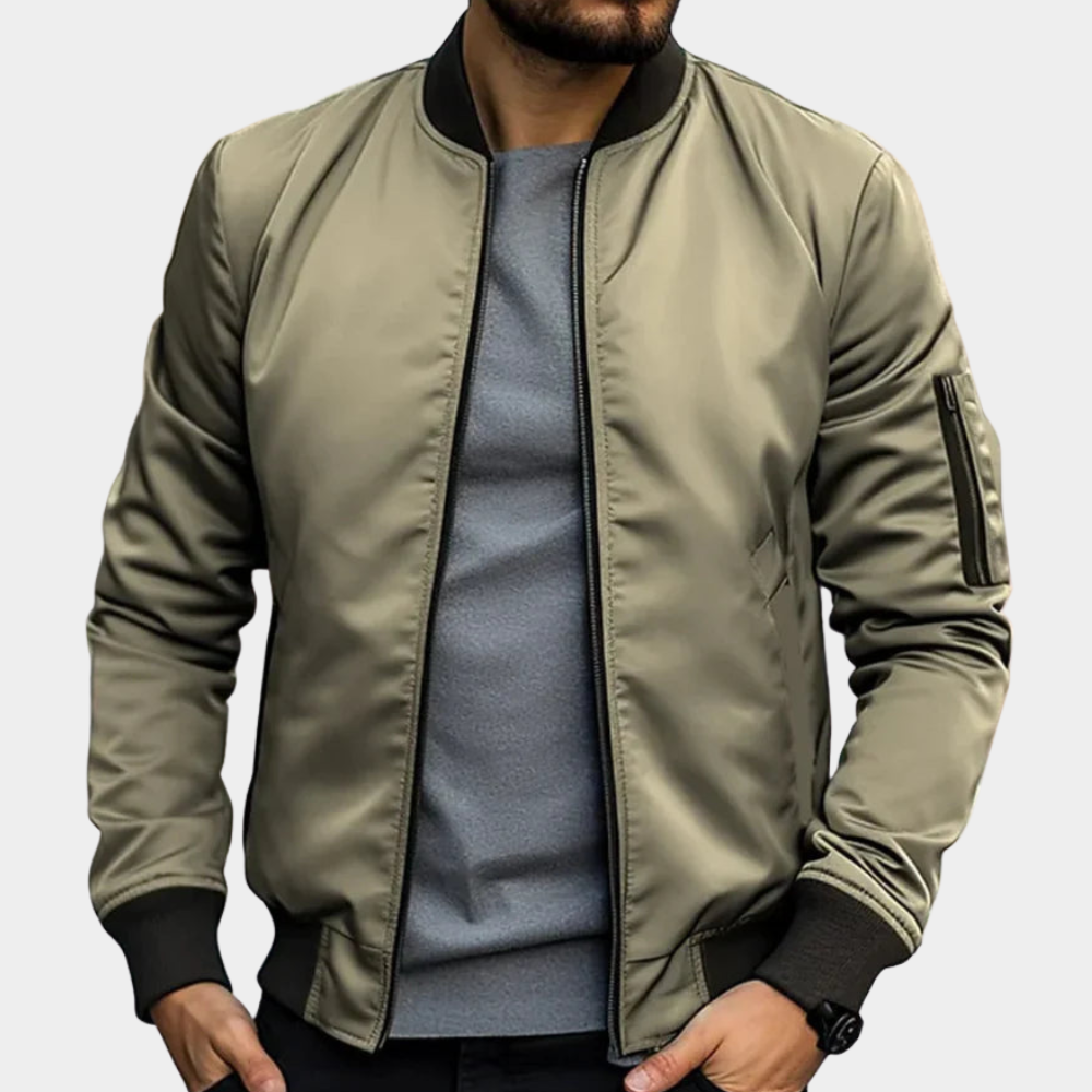 Bryn | Klassische Bomberjacke mit Reißverschluss 4