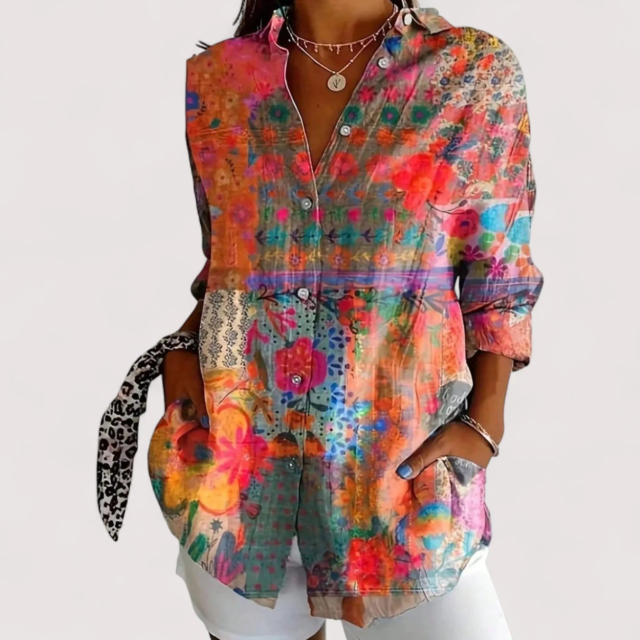 Annika™ | Bunte Bluse mit Print 1