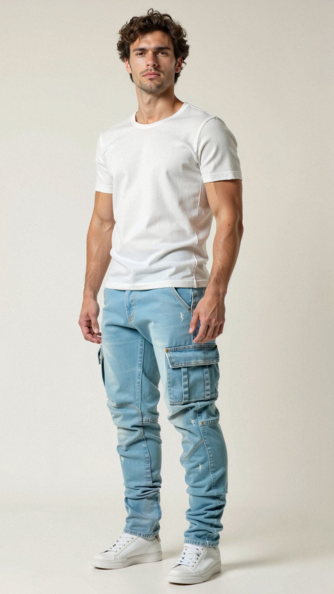 Casper - Dehnbare Cargo Jeans für Herren