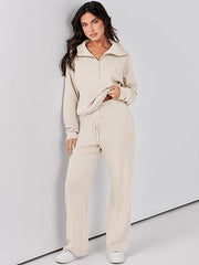 Catty - Kuscheliger lockerer Winterpullover und Hose