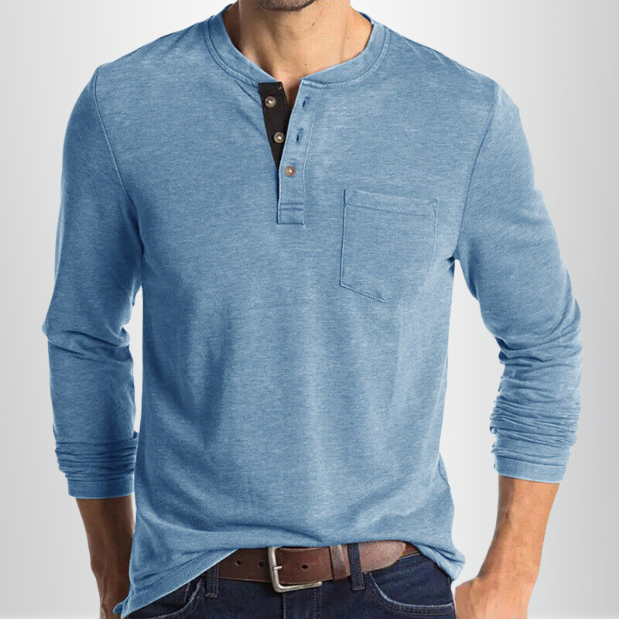 Charles - Langärmeliges Herren-T-Shirt 7
