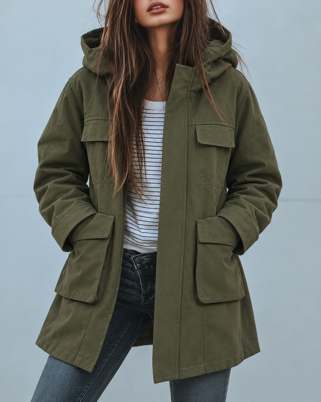 Winterjacke Damen | Kapuze & Praktische Taschen