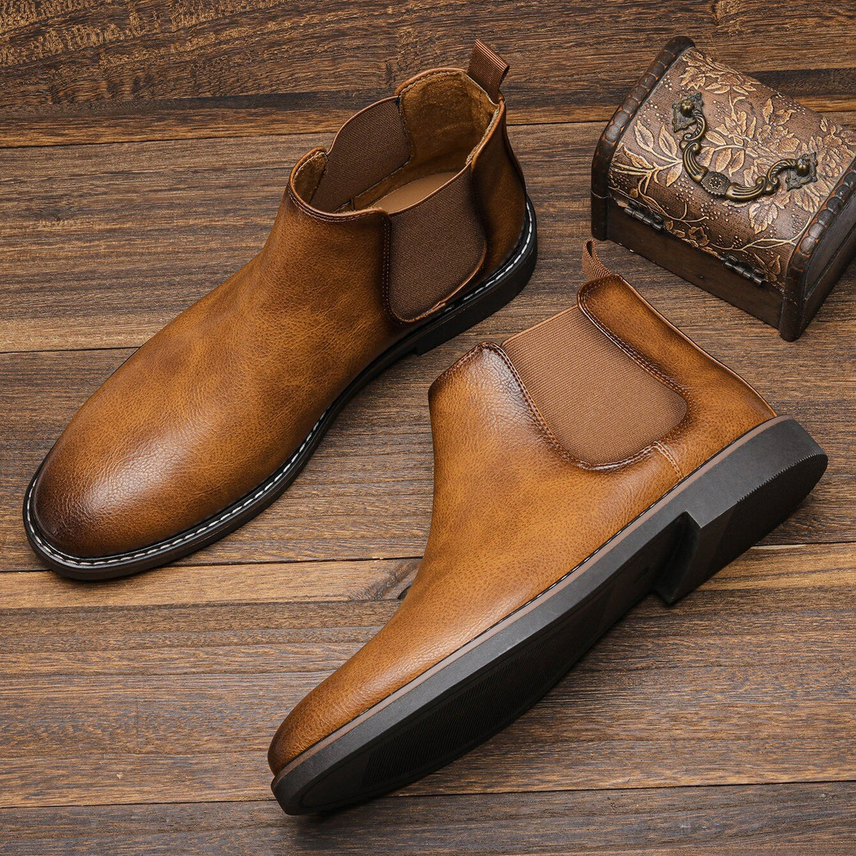 Chelsea Boots Herren | Flexible Einsätze & Bequeme Passform