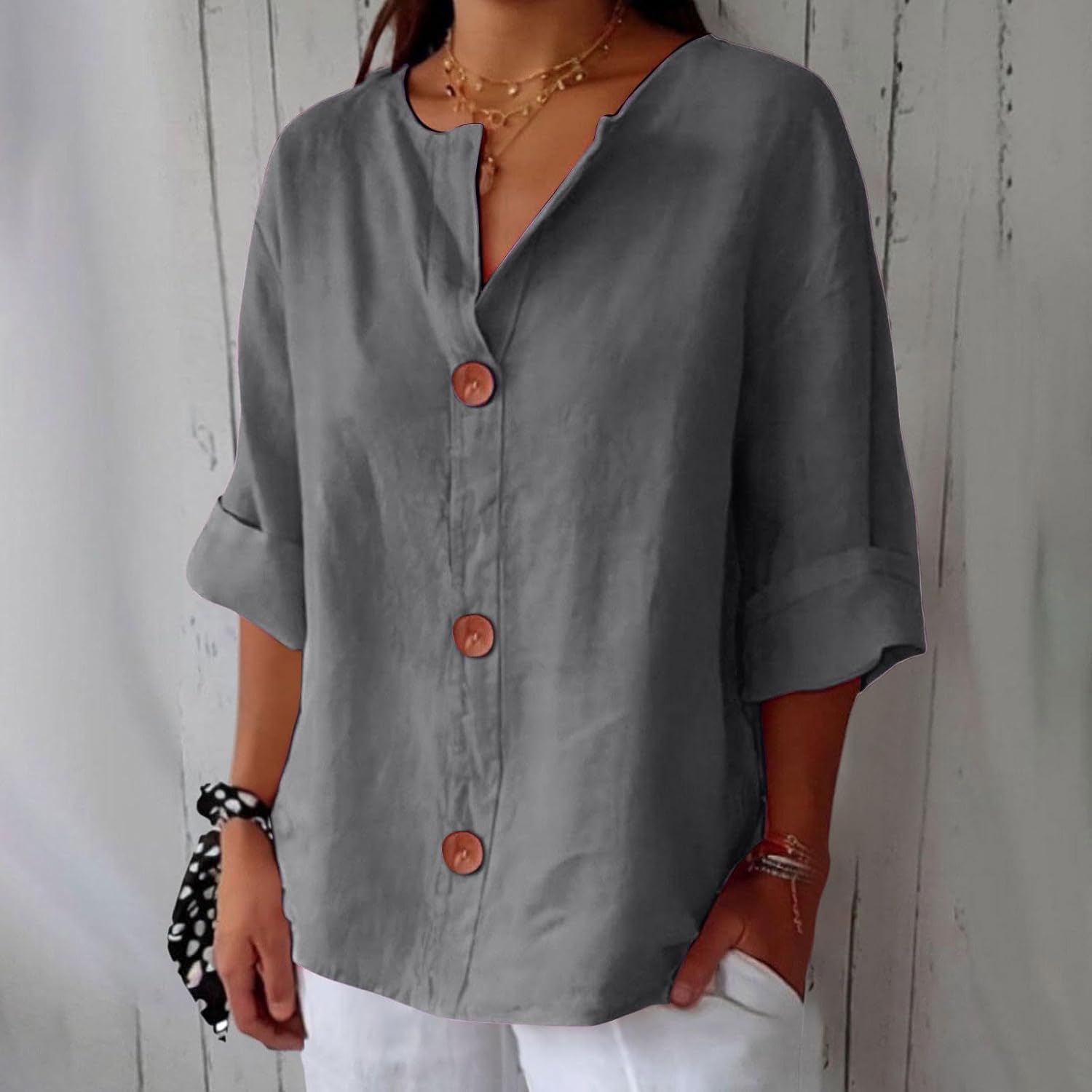 Clara™ - Legere Leinenbluse 1