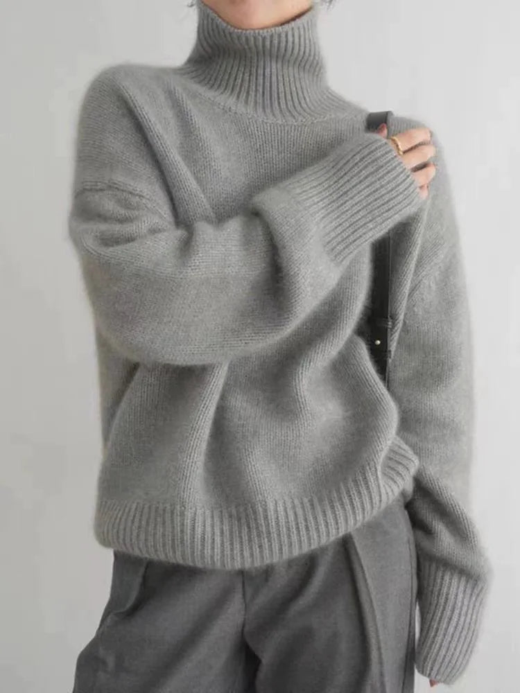 Rollkragenpullover Damen | Weicher Fall & Warme Strickfläche 3