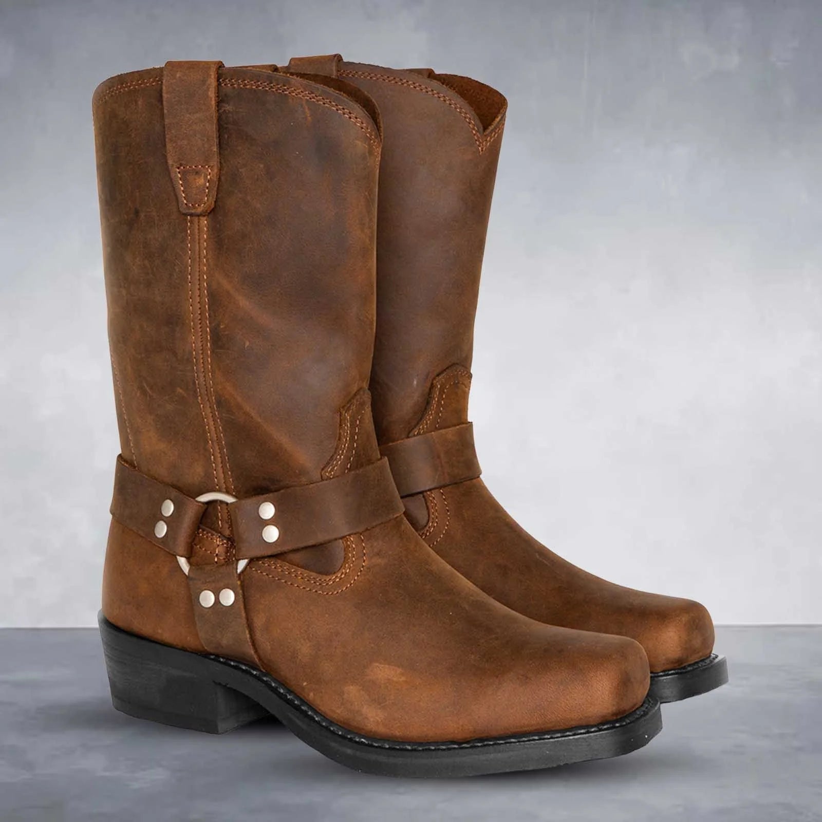 Cowboystiefel Damen | Quadratische Spitze & Bequemer Absatzkomfort